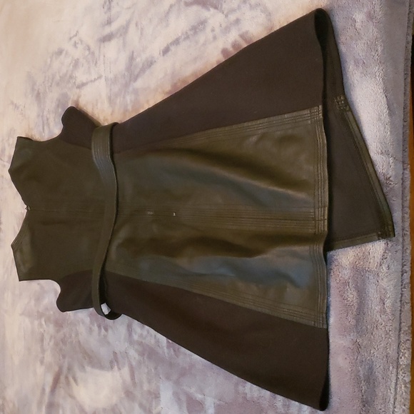 BCBG Layla faux leather dress, sz sm - Picture 5 of 7